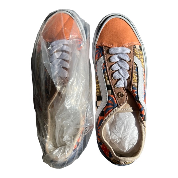 43) VANS Old Skool Tapered Camp Positive Multi/True White Sneakers NWT sz 7 - Picture 2 of 7